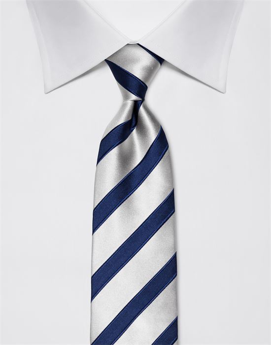 Tie, pure silk, striped