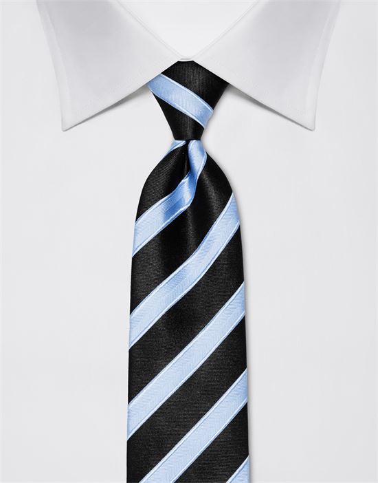 Tie, pure silk, striped