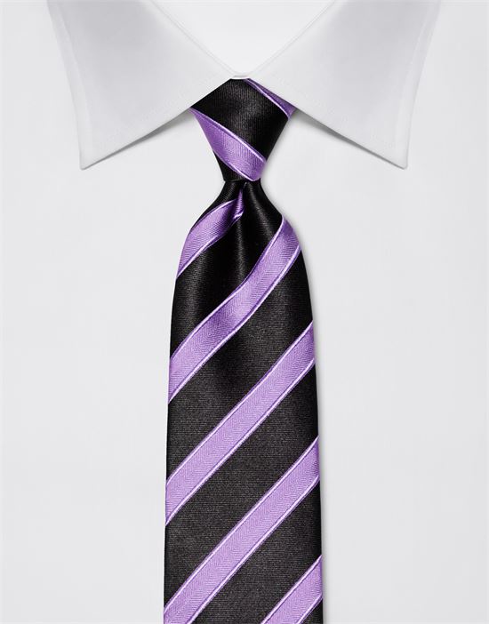 Tie, pure silk, striped