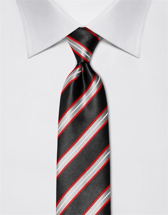 Tie, pure silk, striped