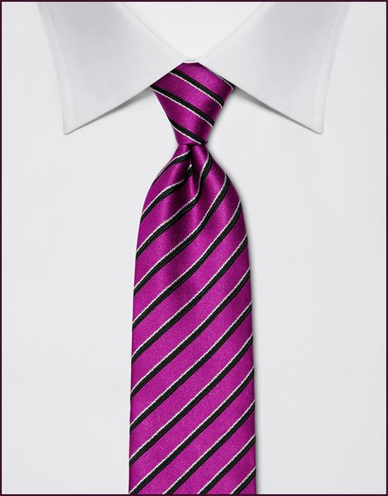 Tie, pure silk, striped