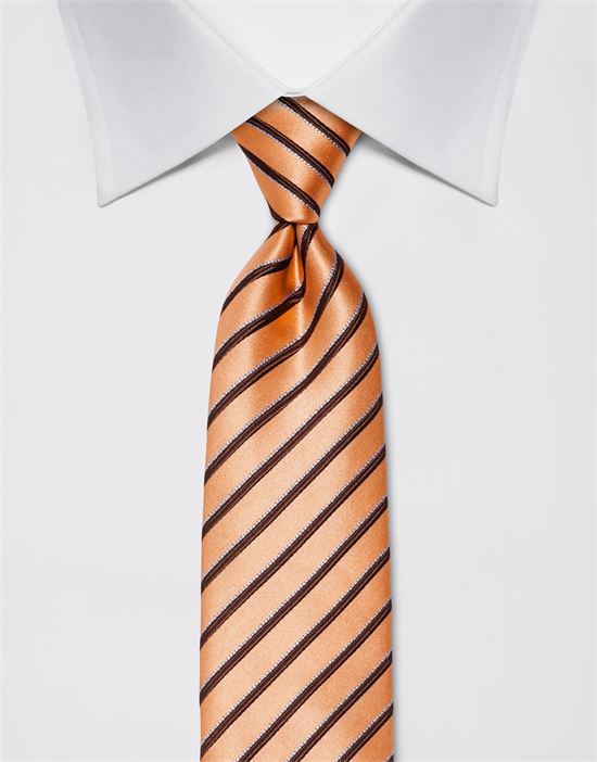 Tie, pure silk, striped