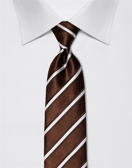 Tie, pure silk, striped