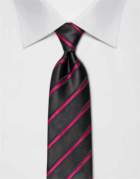 Tie, pure silk, striped