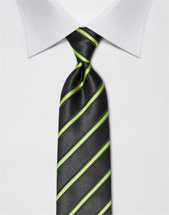 Tie, pure silk, striped