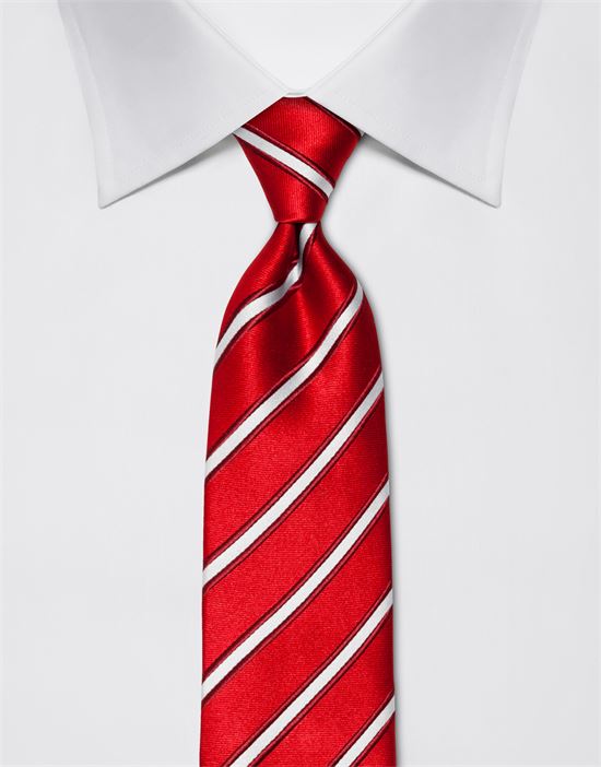 Tie, pure silk, striped