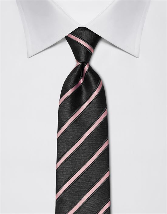 Tie, pure silk, striped