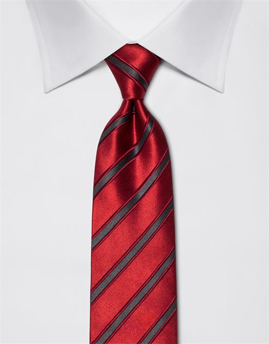 Tie, pure silk, striped