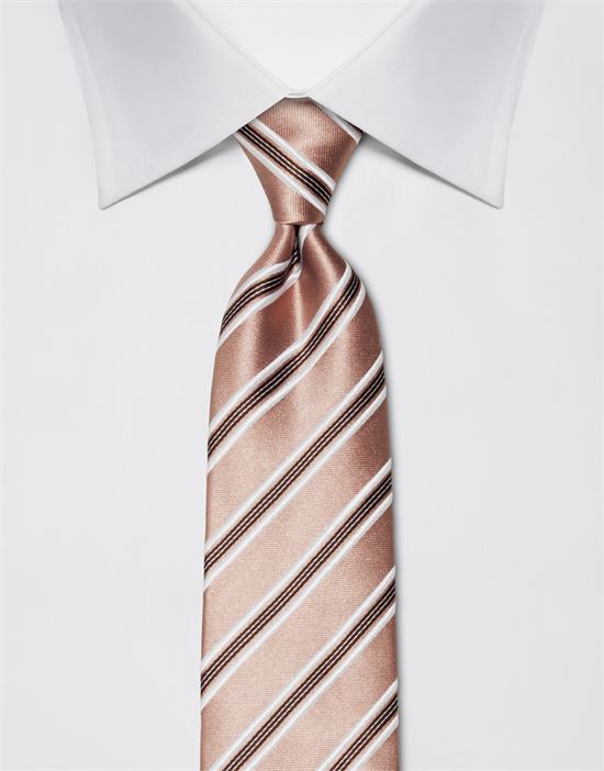 Tie, pure silk, striped