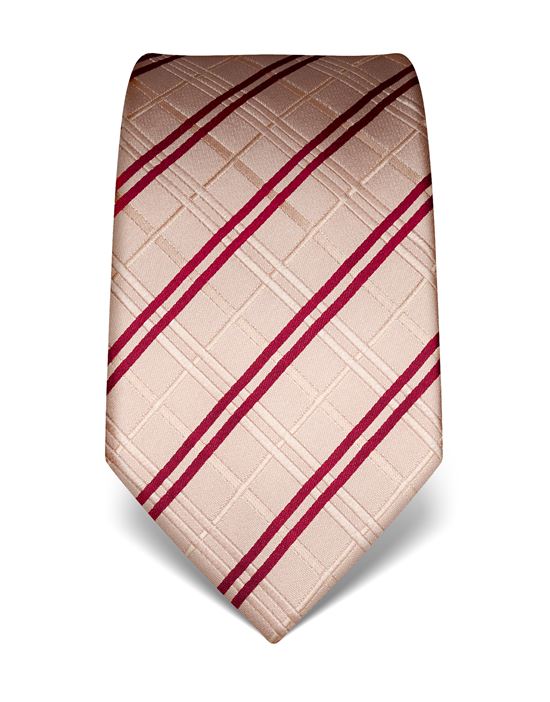 Tie, pure silk, checked