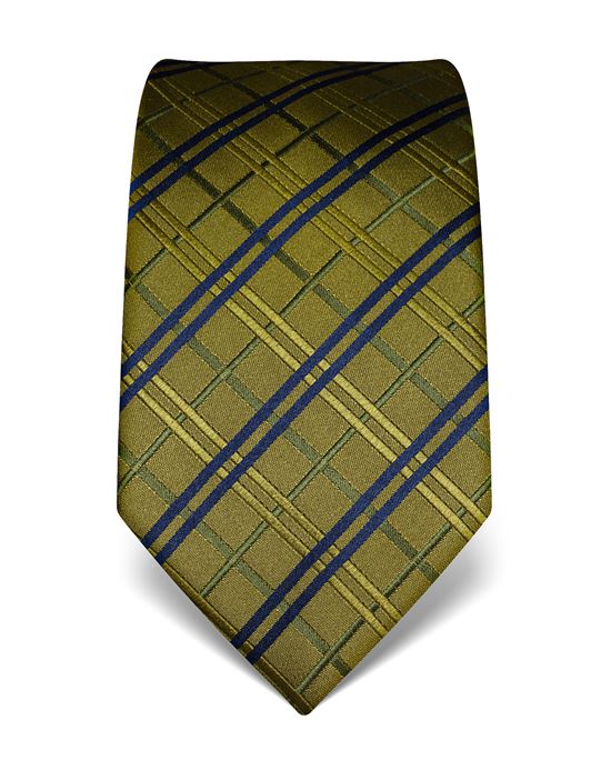 Tie, pure silk, checked