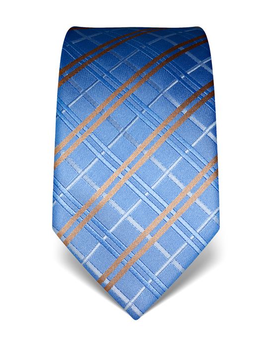 Tie, pure silk, checked