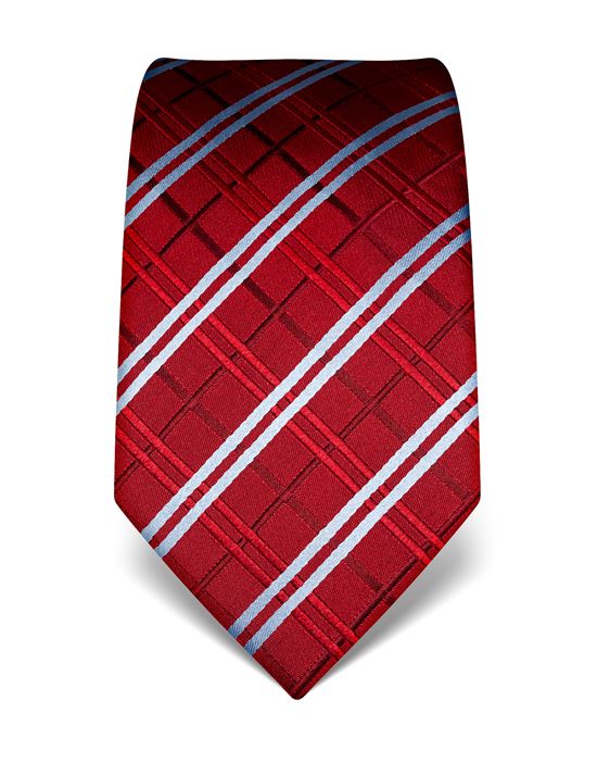 Tie, pure silk, checked