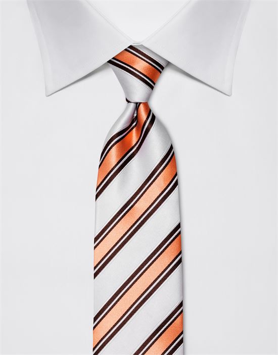 Tie, pure silk, striped