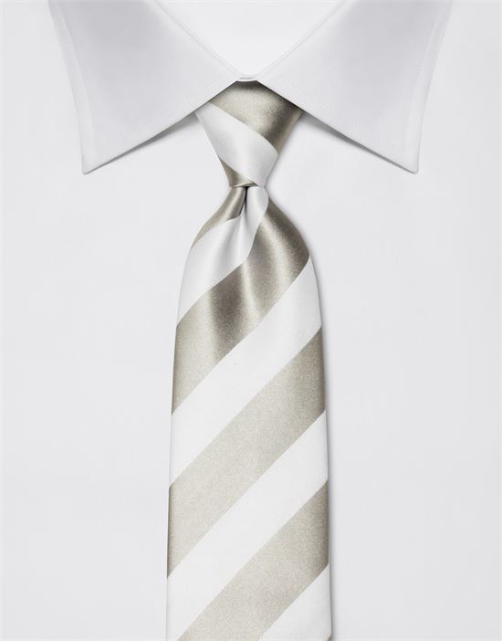 Tie, pure silk, striped