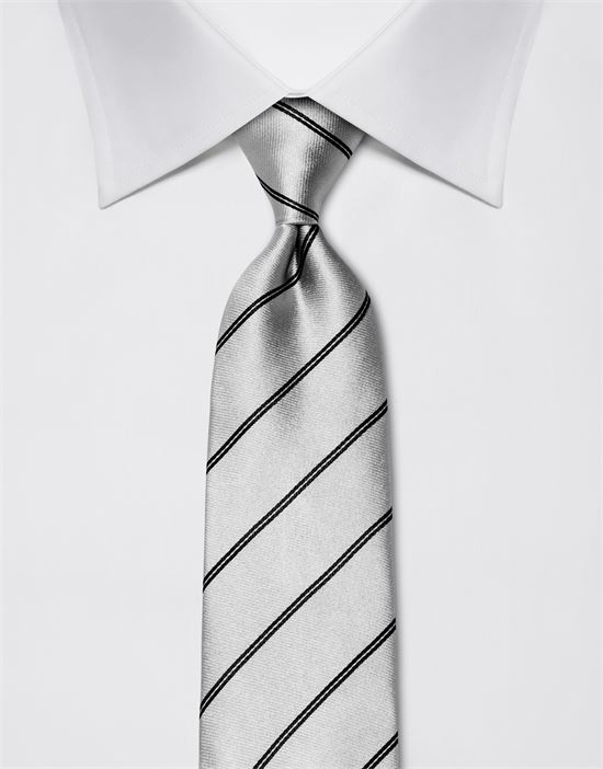 Tie, pure silk, striped