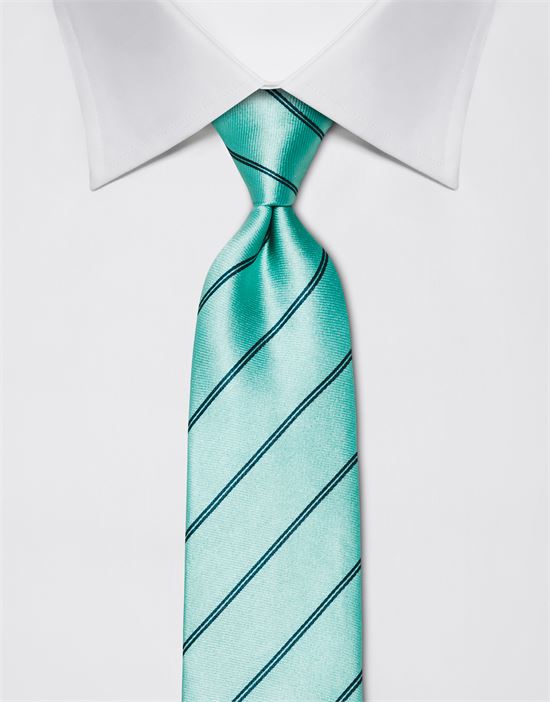 Tie, pure silk, striped