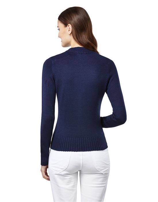 Jumper with ribbed turtle-neck