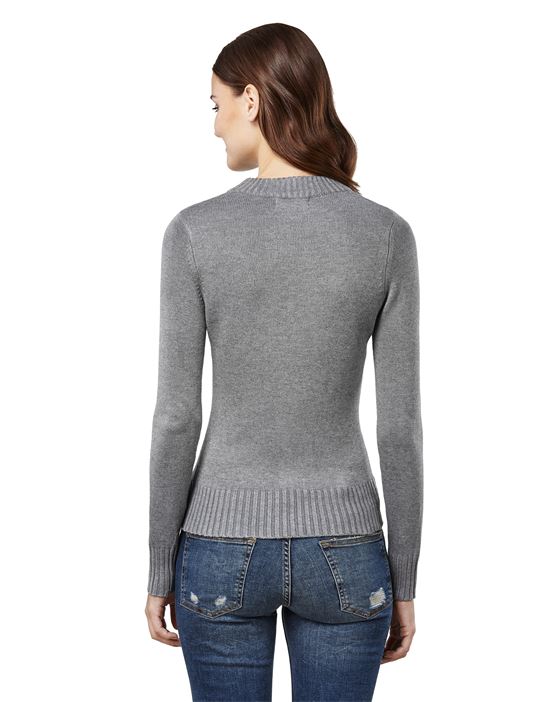 Jumper with ribbed turtle-neck