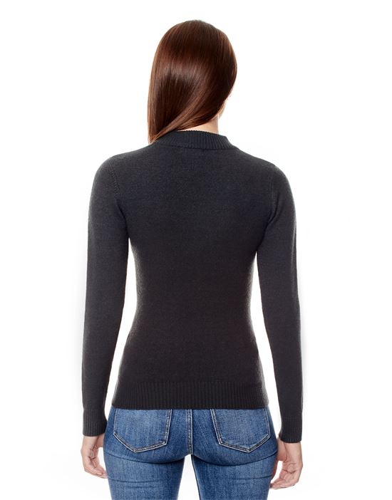 Jumper with ribbed turtle-neck