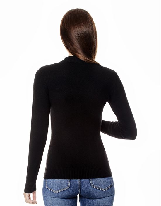 Jumper with ribbed turtle-neck