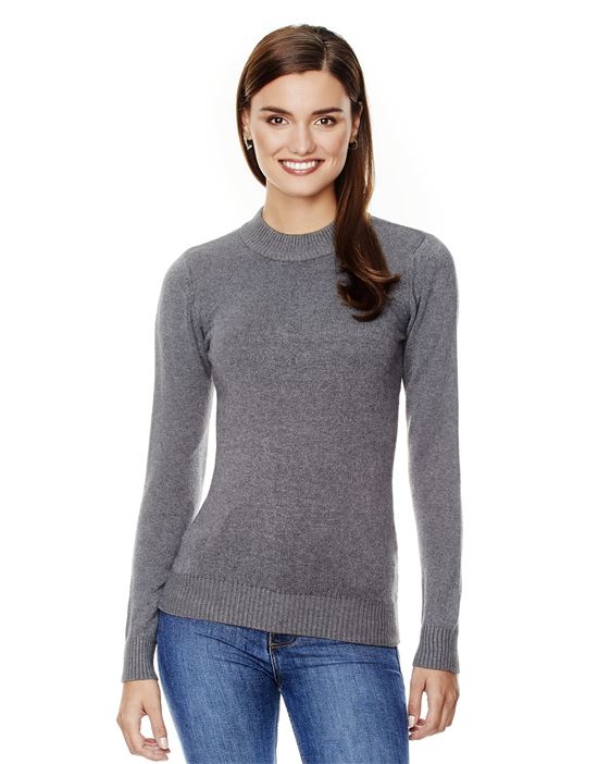 Jumper with ribbed turtle-neck