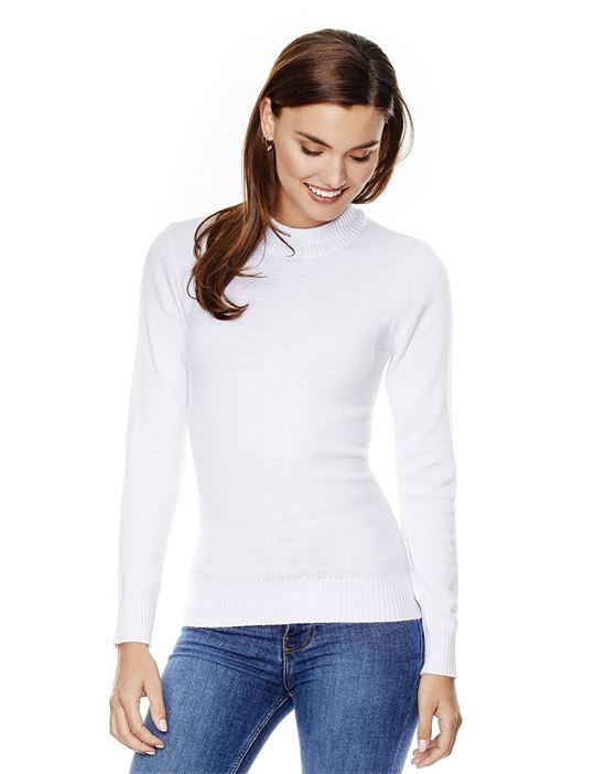 Jumper with ribbed turtle-neck