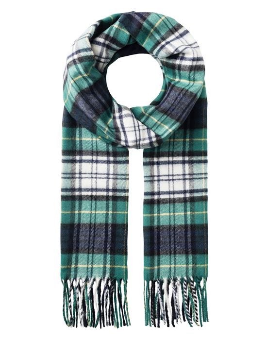 Scarf - classic tartan pattern - fringed, soft like cashmere