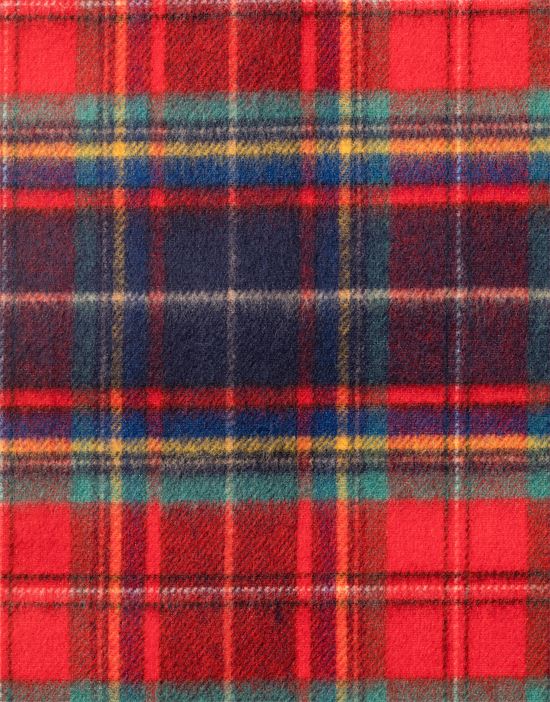 Scarf - classic tartan pattern - fringed, soft like cashmere