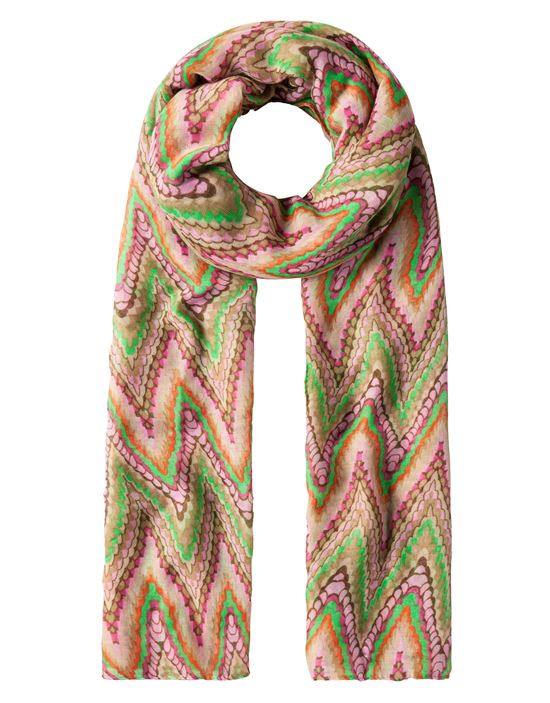 Scarf, fashionable - zigzag-pattern