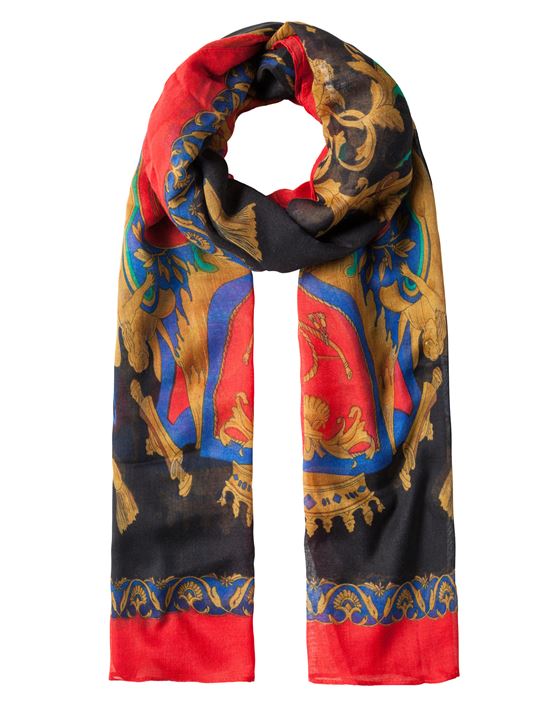 Scarf, fashionable - heraldic pattern