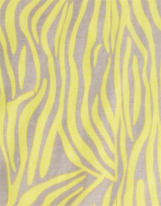 Scarf - loop scarf with bright neon zebra-pattern