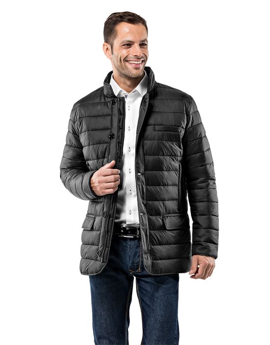 Fitted, quilted jacket, blazer design, soft padded